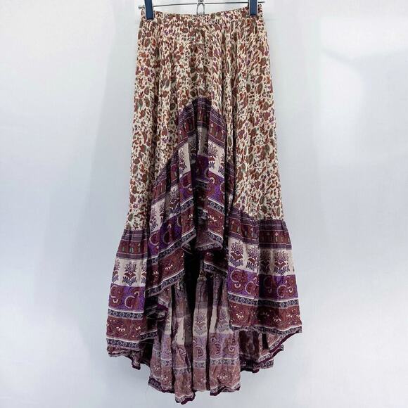Spell & the Gypsy Love Castaway Skirt Maxi Floral Boho High Low Size 6 - Picture 2 of 8